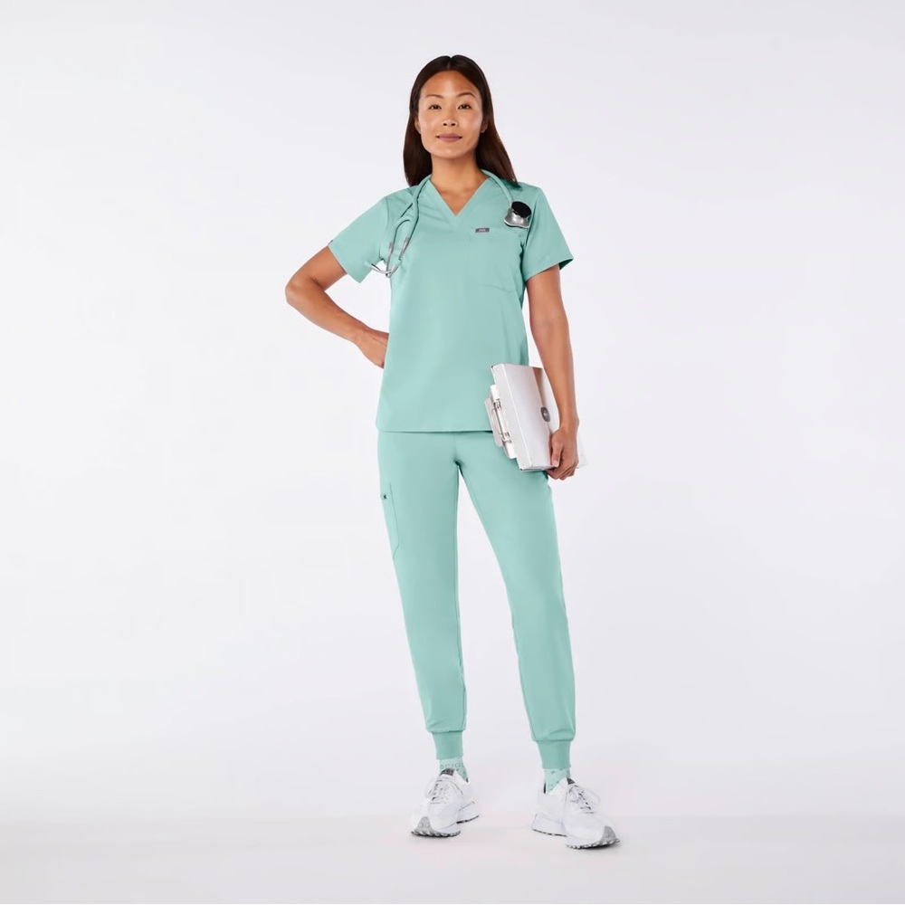 Figs sea glass scrubs set, size small